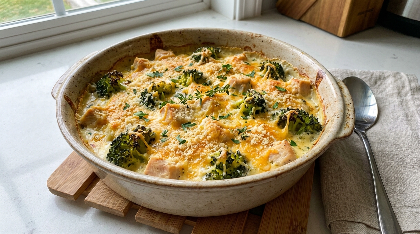 Keto Chicken Broccoli Bake