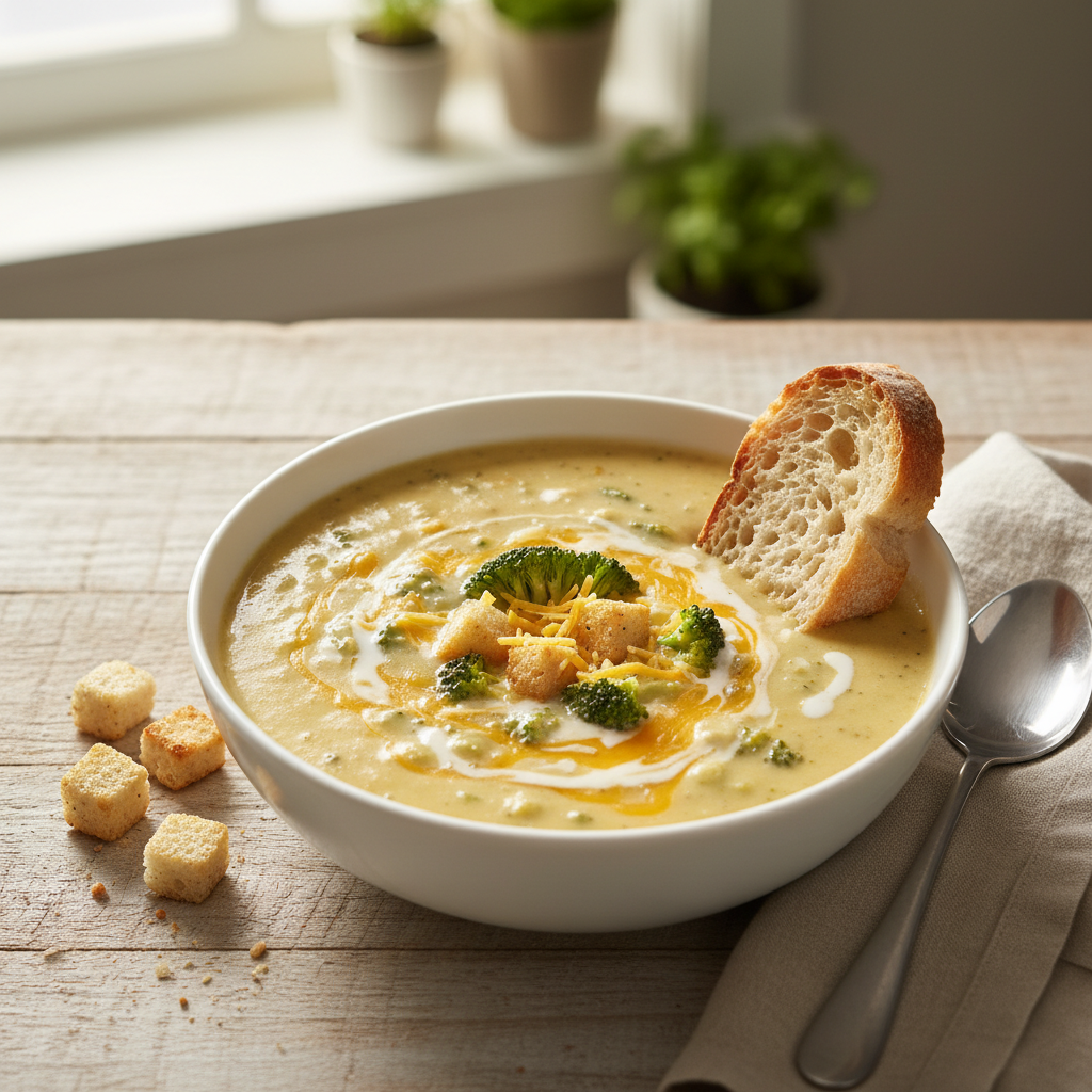 Keto & Low-Carb Broccoli Cheddar Soup