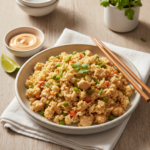 Feature image for yummy Keto & Low carb Cauliflower Fried Rice Recipe