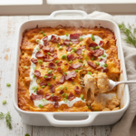 Feature image for yummy Keto & Low carb Chicken Bacon Ranch Casserole Recipe