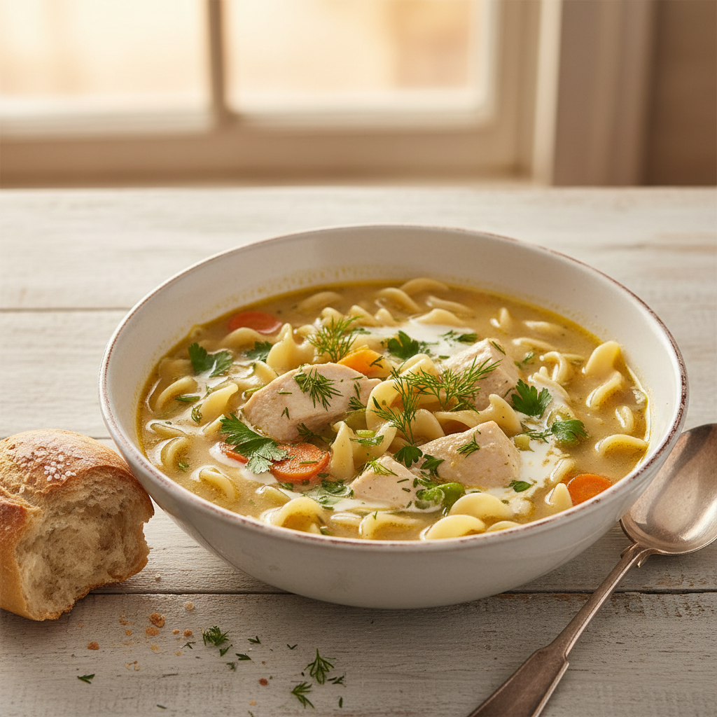 Keto Low carb Chicken Noodle Soup