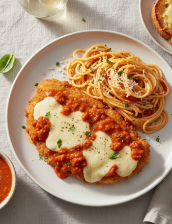 Feature image for yummy Keto & Low carb Chicken Parmesan Recipe