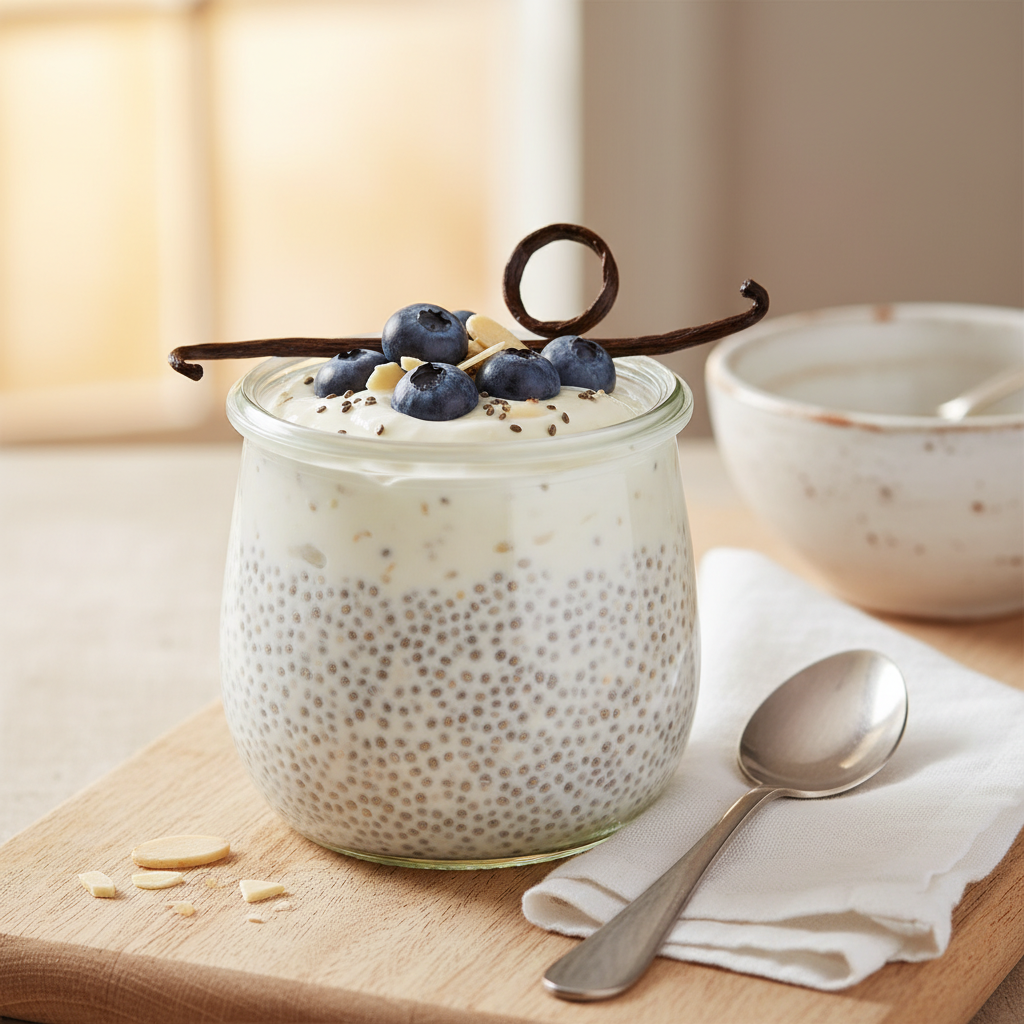 Keto Low-Carb Vanilla Chia Pudding