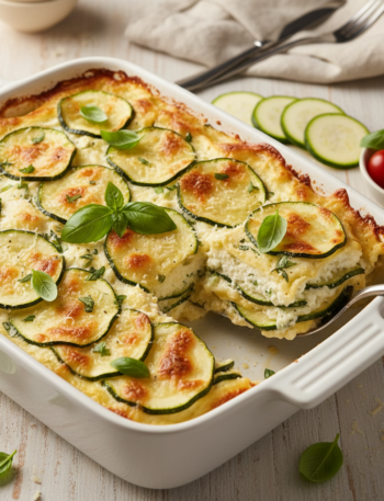 Feature image for yummy Keto & Low carb Zucchini Lasagna Recipe