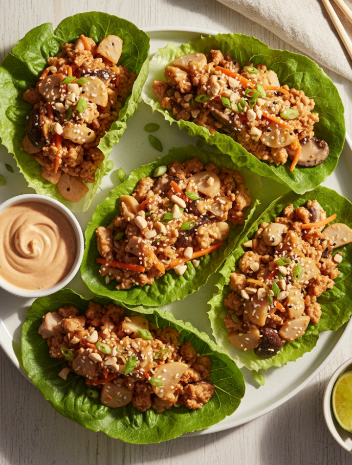Feature image for yummy Weight Watchers Asian Lettuce Wraps Recipe