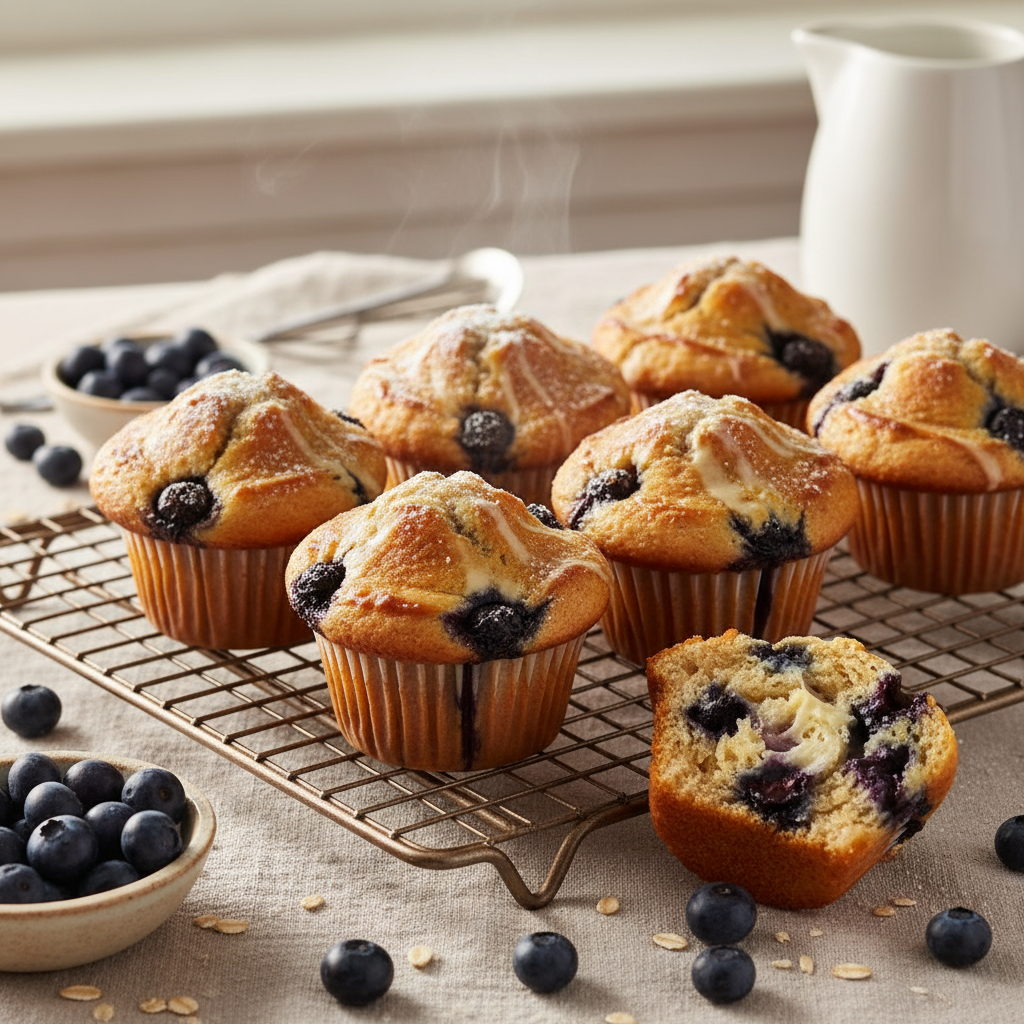 Feature image for yummy Weight Watchers Blueberry Muffins Recipe
