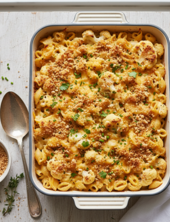 Feature image for yummy Weight Watchers Cauliflower Mac and Cheese Recipe