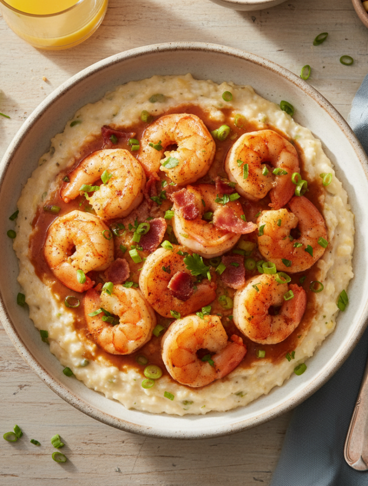 Feature image for yummy Weight Watchers Shrimp and Grits Recipe