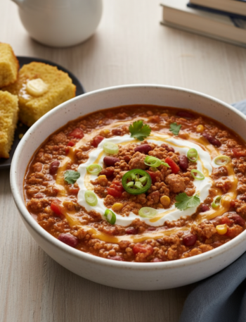Feature image for yummy Weight Watchers Turkey Chili Recipe