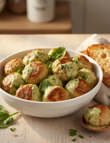 Feature image for yummy Weight Watchers Turkey Spinach Meatballs Recipe