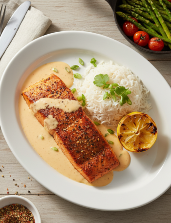 Feature image for yummy Keto & Low carb Cajun Salmon Recipe