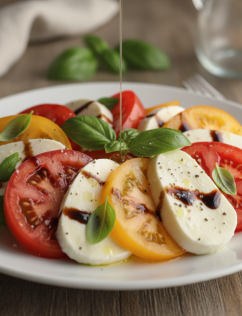 Feature image for yummy Keto & Low carb Caprese Salad Recipe