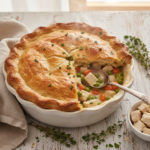 Feature image for yummy Keto & Low carb Chicken Pot Pie Recipe