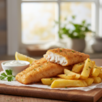 Feature image for yummy Keto & Low carb Fish and Chips Recipe
