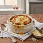 Feature image for yummy Keto & Low carb French Onion Soup Recipe