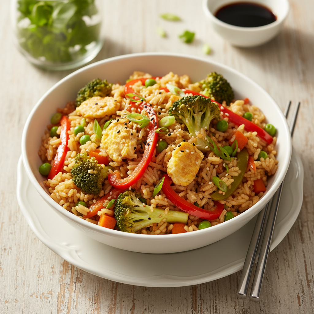 Keto & Low-Carb Fried Rice with Vegetables