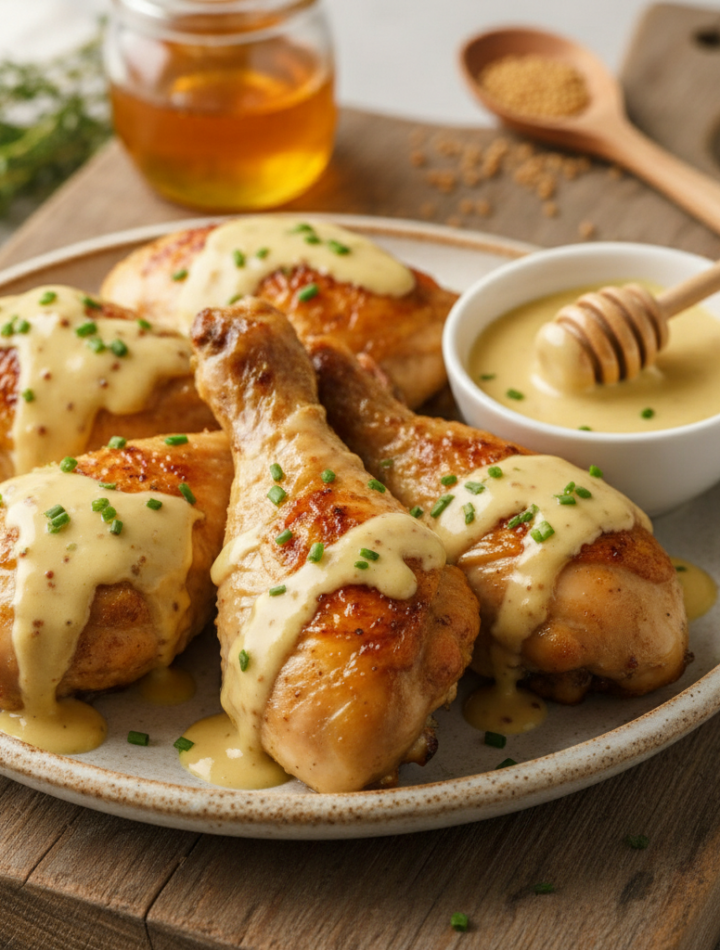 Feature image for yummy Keto & Low carb Honey Mustard Chicken Recipe