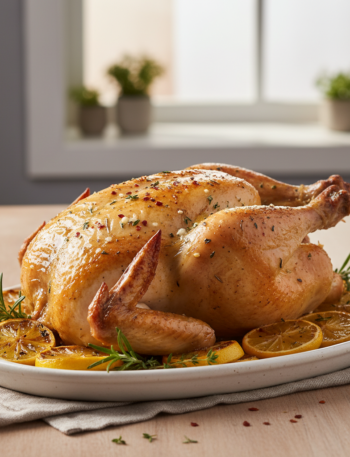 Feature image for yummy Keto & Low carb Lemon Herb Roasted Chicken Recipe