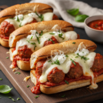Feature image for yummy Keto & Low carb Meatball Subs Recipe