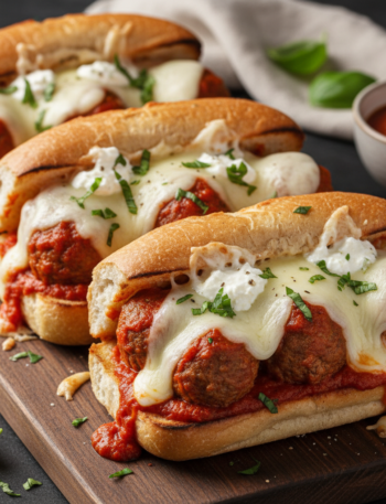 Feature image for yummy Keto & Low carb Meatball Subs Recipe
