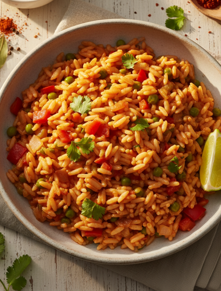 Feature image for yummy Keto & Low carb Spanish Rice Recipe