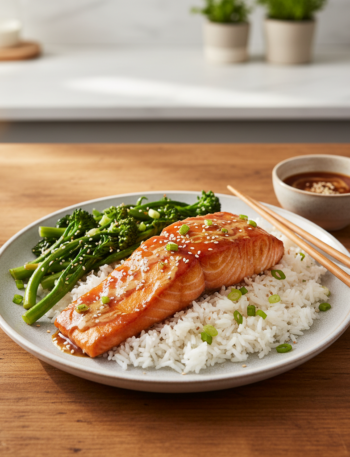 Feature image for yummy Keto & Low carb Teriyaki Salmon Recipe