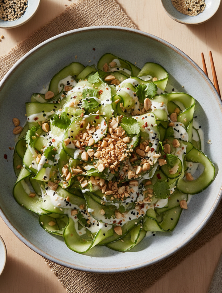Feature image for yummy Weight Watchers Asian Cucumber Salad Recipe