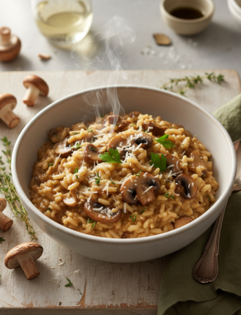 Feature image for yummy Weight Watchers Mushroom Risotto Recipe