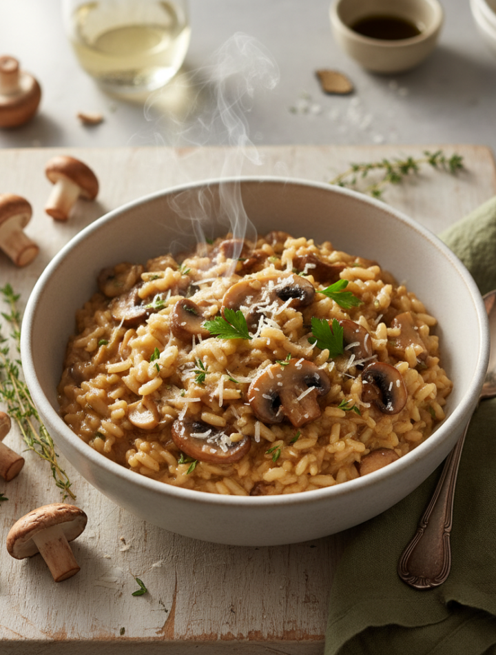 Feature image for yummy Weight Watchers Mushroom Risotto Recipe