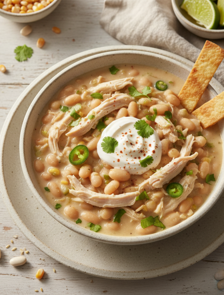 Feature image for yummy Weight Watchers White Chicken Chili Recipe