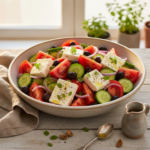 Feature image for yummy Keto & Low carb Greek Salad Recipe