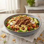 Feature image for yummy Keto & Low carb Taco Salad Recipe