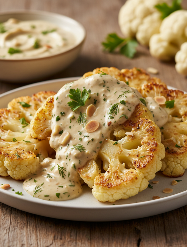 Feature image for yummy Weight Watchers Cauliflower Steaks Recipe