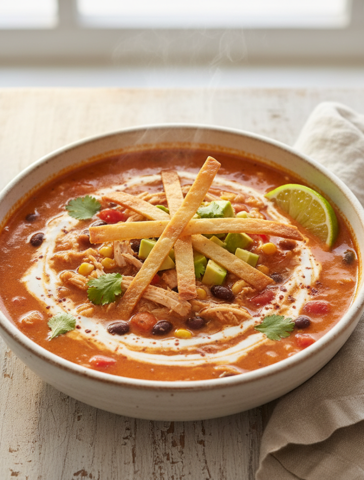 Feature image for yummy Weight Watchers Chicken Tortilla Soup Recipe