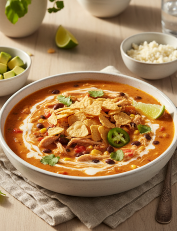 Feature image for yummy Weight Watchers Chicken Tortilla Soup Recipe
