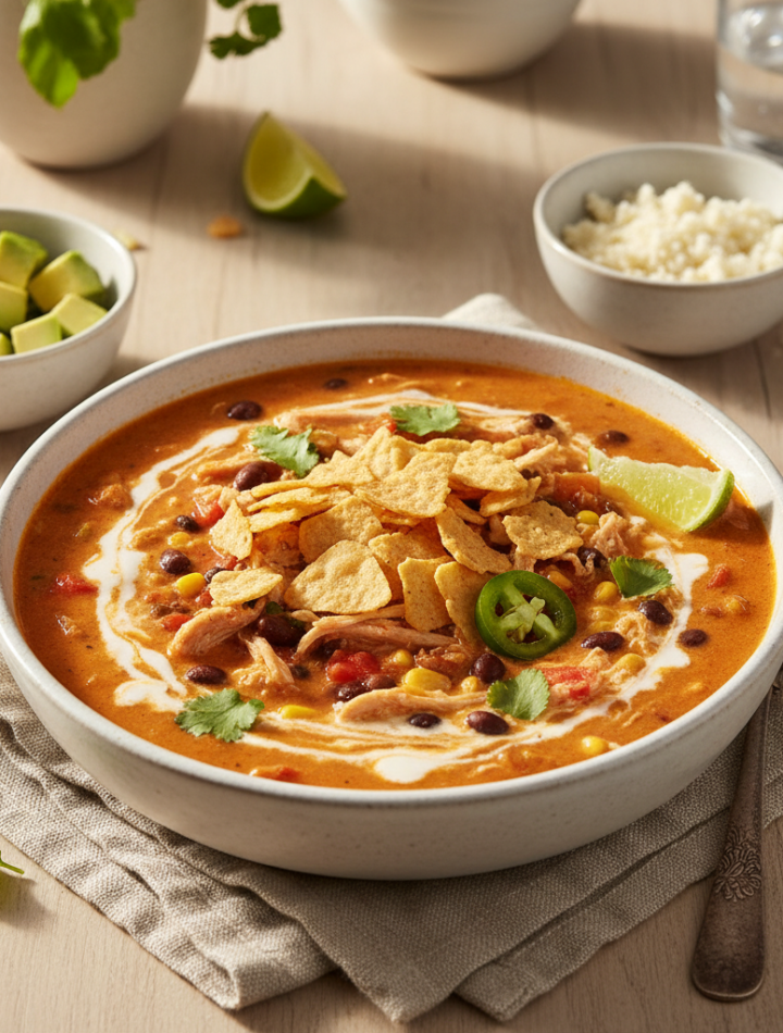 Feature image for yummy Weight Watchers Chicken Tortilla Soup Recipe