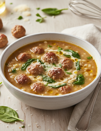 Feature image for yummy Weight Watchers Italian Wedding Soup Recipe