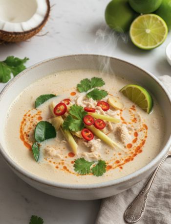 Feature image for yummy Weight Watchers Thai Coconut Soup Recipe